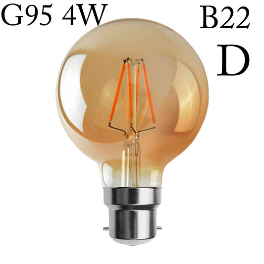 G95 Filament Vintage LED Bulbs 4W B22 Edison Vintage Bayonet Bulb- 4072
