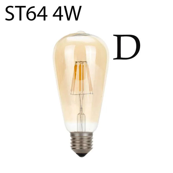 4W Retro E27 fitting Filament LED Edison Lamp Dimbaar Decoratief~4160 – Een