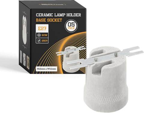 ES E27 Edison Screw Heat Bulb High Temperature Ceramic Socket~1362