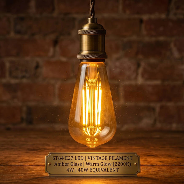LED Filament ST64 E27 Lamp Dimbaar LED Eekhoornkooi Edison Decoratieve Lamp ~5610 – 4W