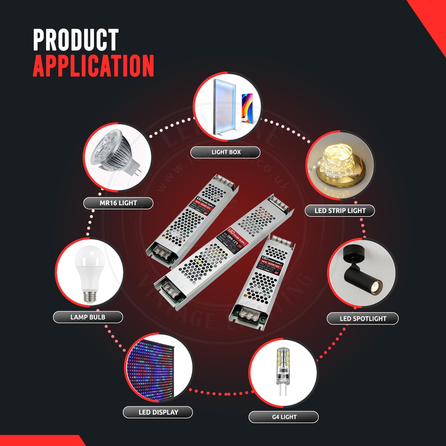 DC 12V power supply slim LED driver IP20 transformer 60-300W power supply constant voltage transformer