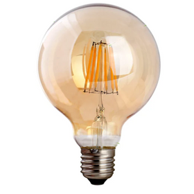 Bombilla vintage G95 regulable E27 de 8 W con rosca de globo ~3219