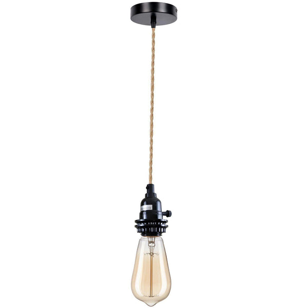 E27 Vintage Pendant Fitting Kit With On Off Holder ~5776 – Yes