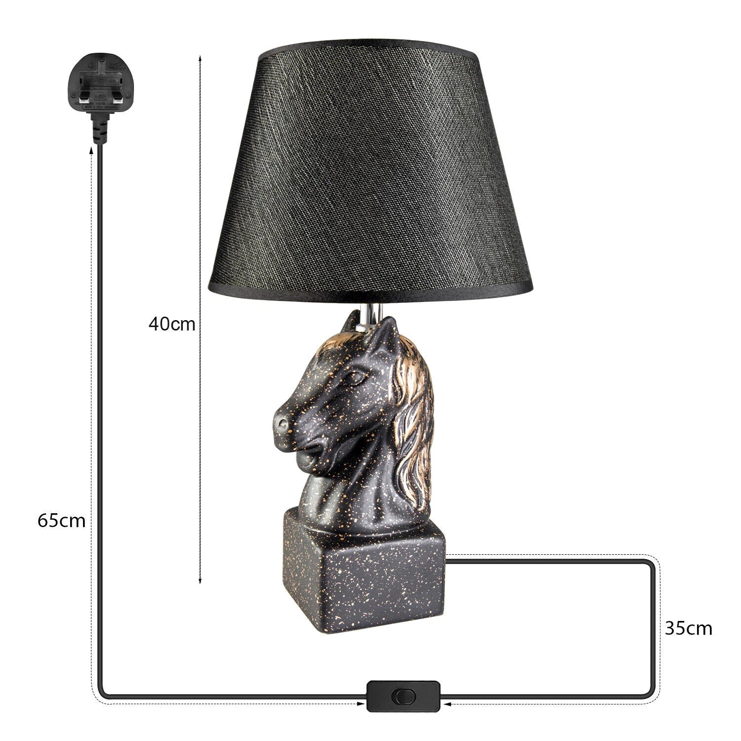 lamp desk lamp table lamp Plug in table lamp shade Horse table lamps for living room bedside lamp table lamps for living room lampshade fabric  table lamps standard lamps living room kitchen table bedside table lamp lamp shades for table lamps lamps, bases & shades Horse Head Bedside Table Lamp