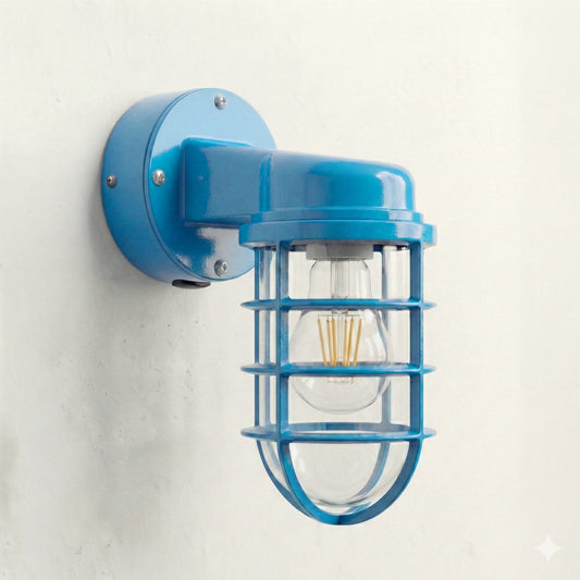 Exposed Nautical Conduit Wall Light E27 Metal ~6548