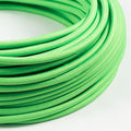 1m/5m/10m Light Green Round Fabric Flex 2 Core Braided Cloth Cable ~3028