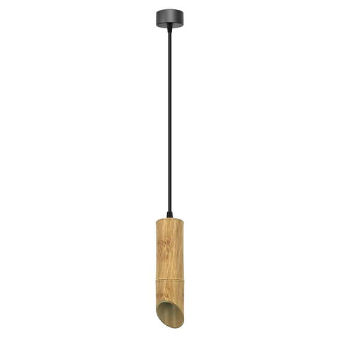Modern Hanging Fixture Nordic Long Tube Hanging Lamp Bamboo GU10 Pendant Light~4774
