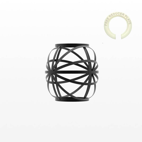 Modern Vase Shape Metal Wire Cage Lampshade Black~4758 – 1 Pack