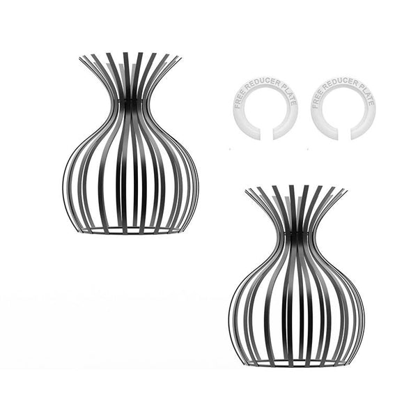 Modern Indoor Black Metal Wire Cage Lamp Shade~4762 – 2 Pack