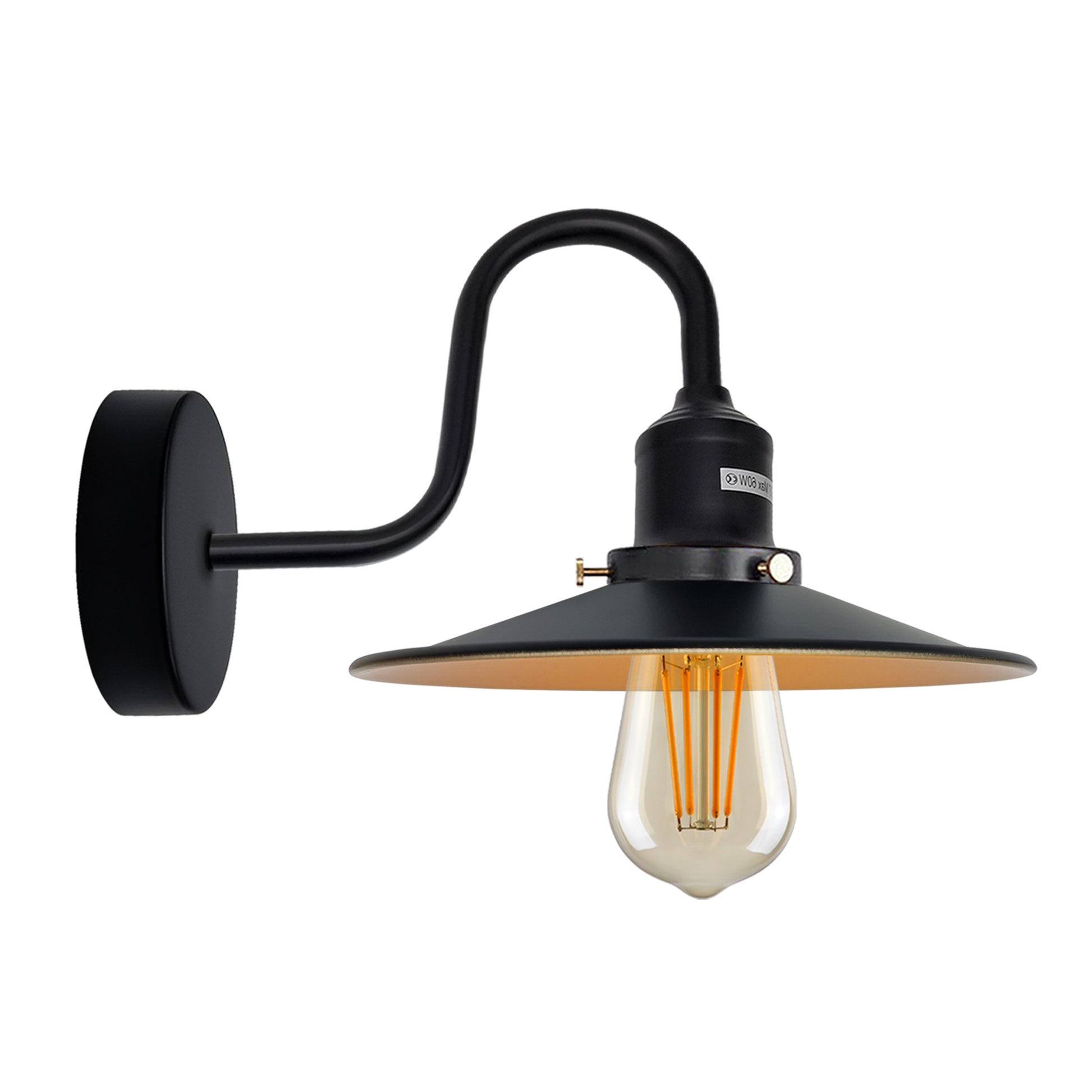 Metal Shade Wall Sconce Light wall light wall mount wall light fixture Wall Lights-Black Wall Sconces Indoor Farmhouse Barn Lights Modern Indoor Wall Mount Lighting Fixtures with E27 Socket Anti-Rust Wall Lantern