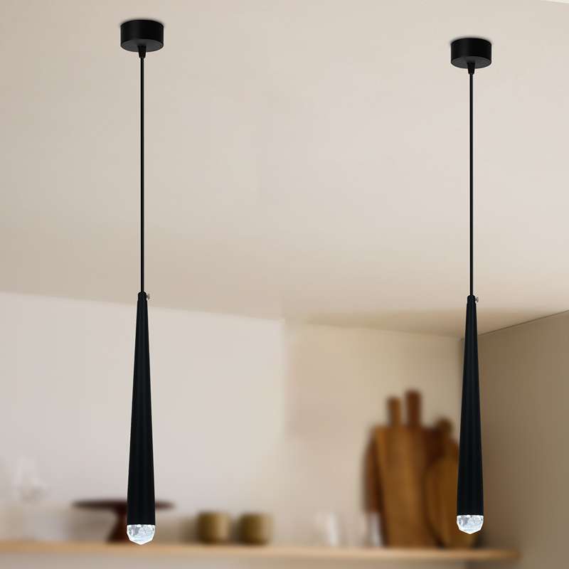 Modern LED Conical Pendant Light Aluminum home/Industrial lighting hang lamp-App 3