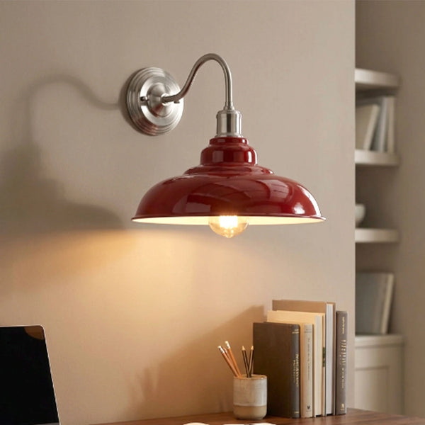 Modern Industrial Wall Lights Sleek Metal Design ~1658 – Red