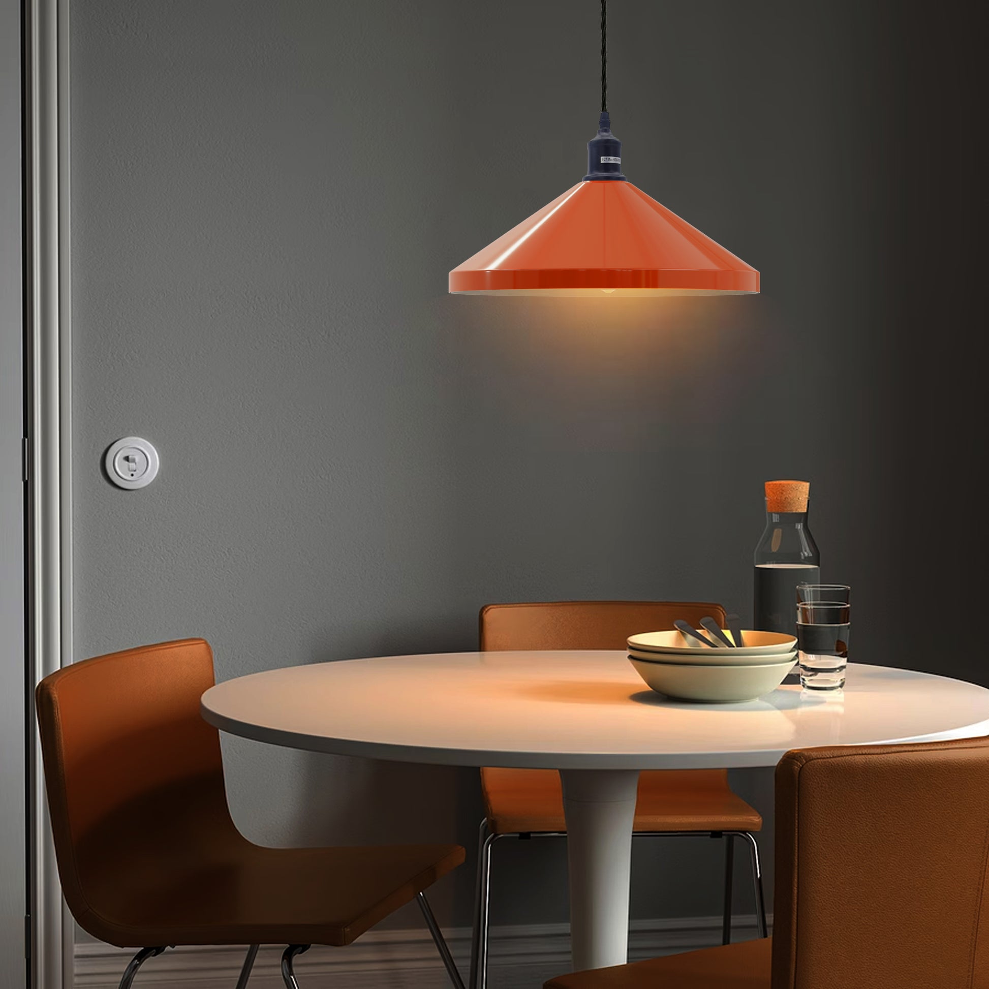 Orange Dining Ceiling Pendant Light