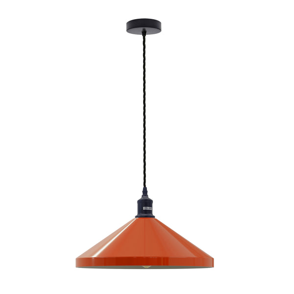 Minimalist lighting Cone Pendant Light Fixture ~5412 – Orange / Yes