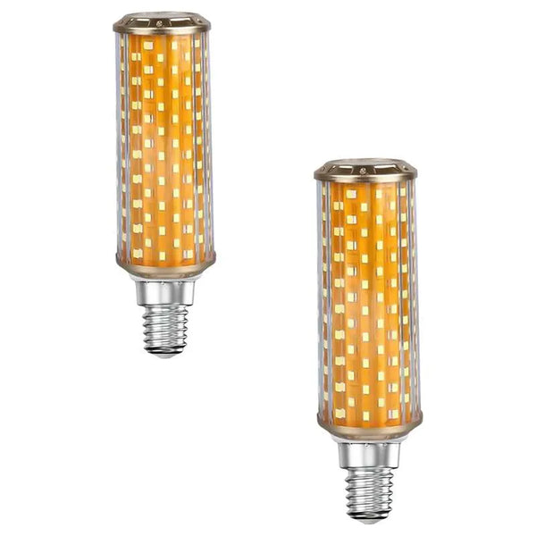 LED-kaars met maïs, schroeflamp E27, licht ~ 5026 – Twee / E14