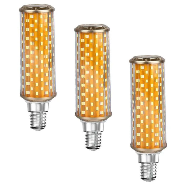 LED-kaars met maïs, schroeflamp E27, licht ~ 5026 – Drie / E14