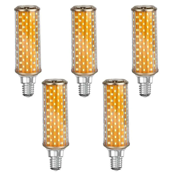 LED-kaars met maïs, schroeflamp E27, licht ~ 5026 – Vijf / E14