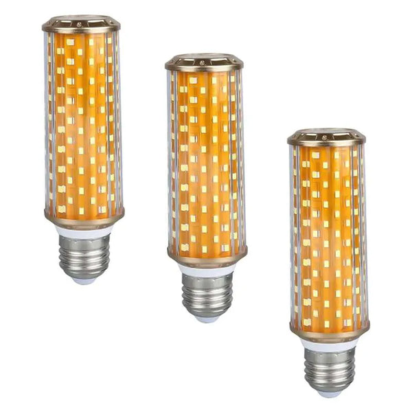 LED-kaars met maïs, schroeflamp E27, licht ~ 5026 – Drie / E27
