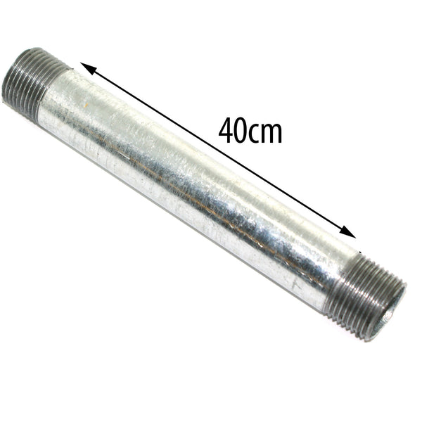 Gegalvaniseerde ¾ inch cilinder BSP SMEDELBARE Buizen IJzeren pijp Lampfitting Vintage DIY Accessoires~4507 – 40 cm