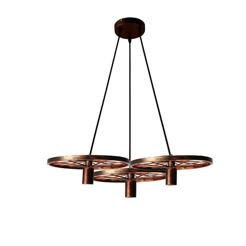 Industrial Vintage Wheel Ceiling Light Pendant Lamp Edison Lighting Fixture~2361