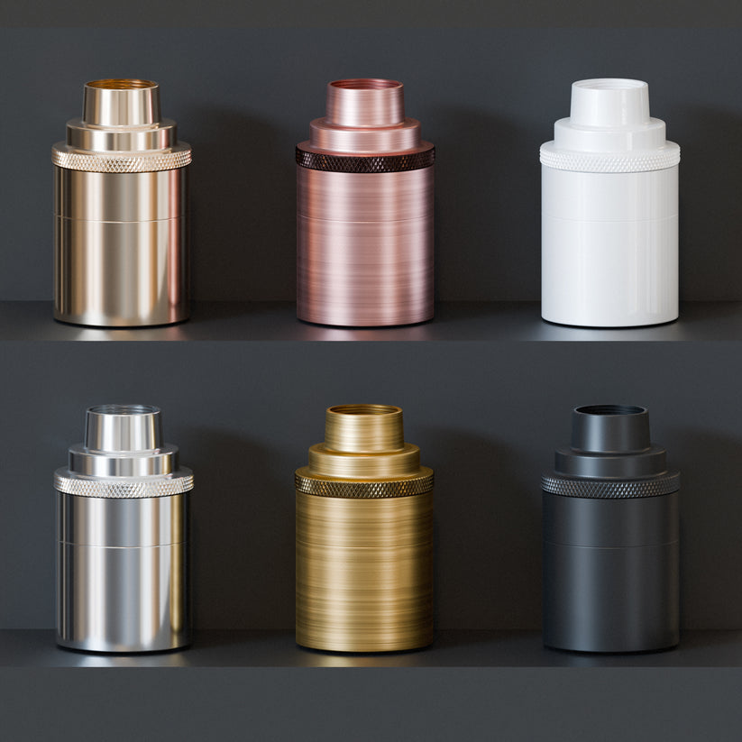 Plain Lampholder for non-threaded installations.