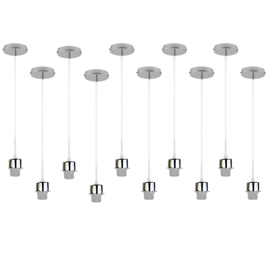 10 stuks hanglamp E27 lamphouder plafondlamp PVC kabel~4253