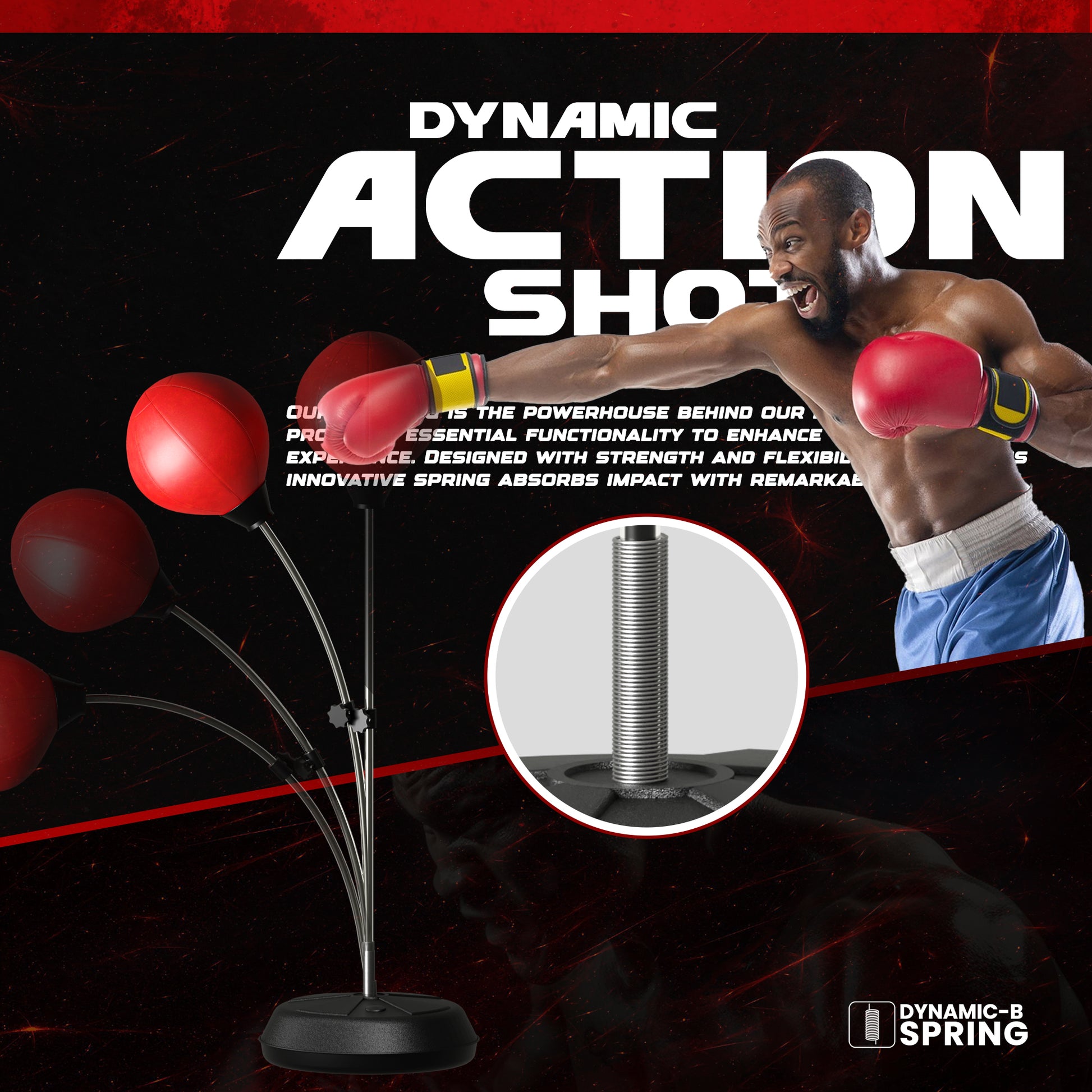 Speedball Boxing Ball On Spring Punching Bag Punch Balls Boxing