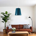Retro Easy Fit Light Shade 13cm Metal E27 Cyan blueLampshade~3897