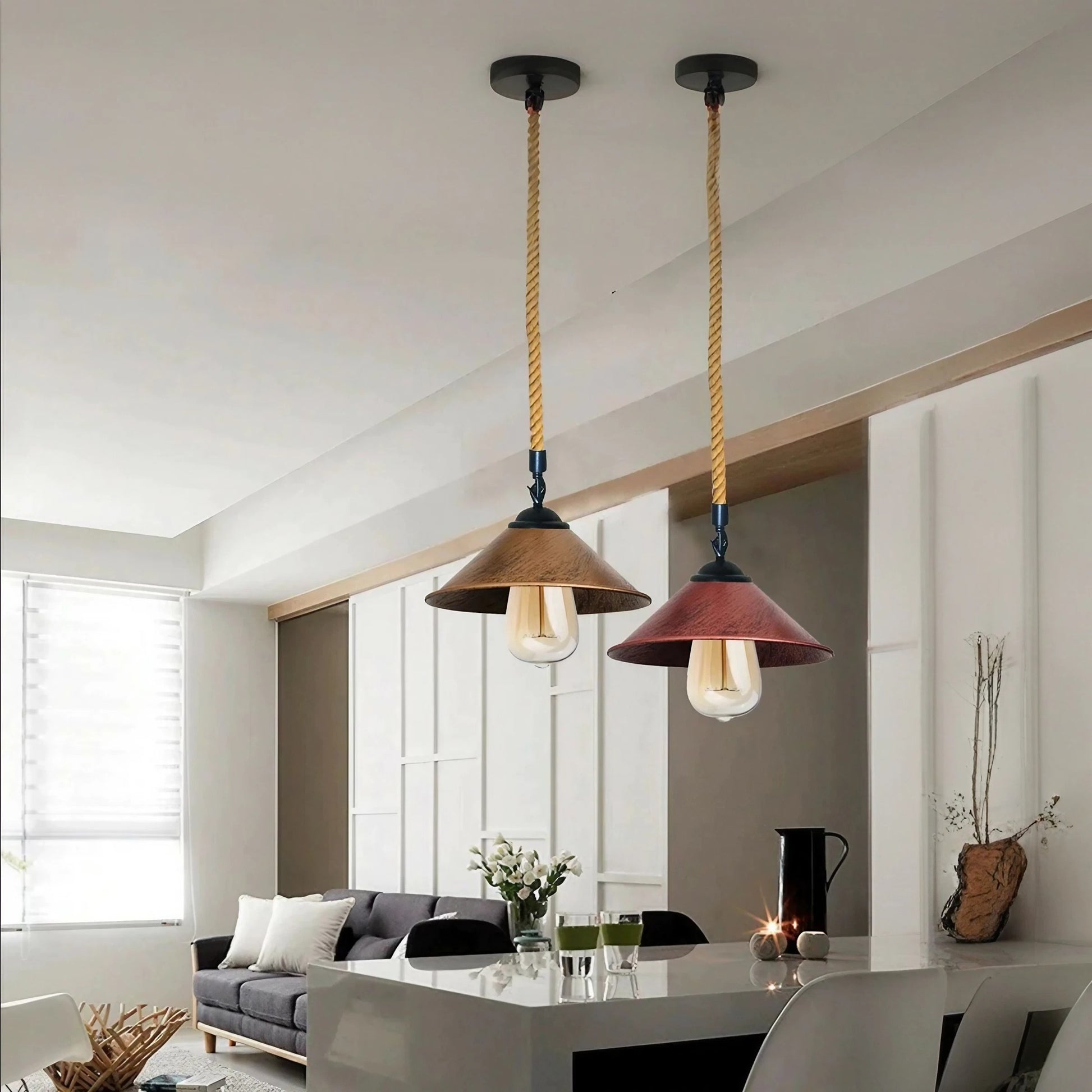 Rope Pendant Lights | Unique Hanging Light Fixtures