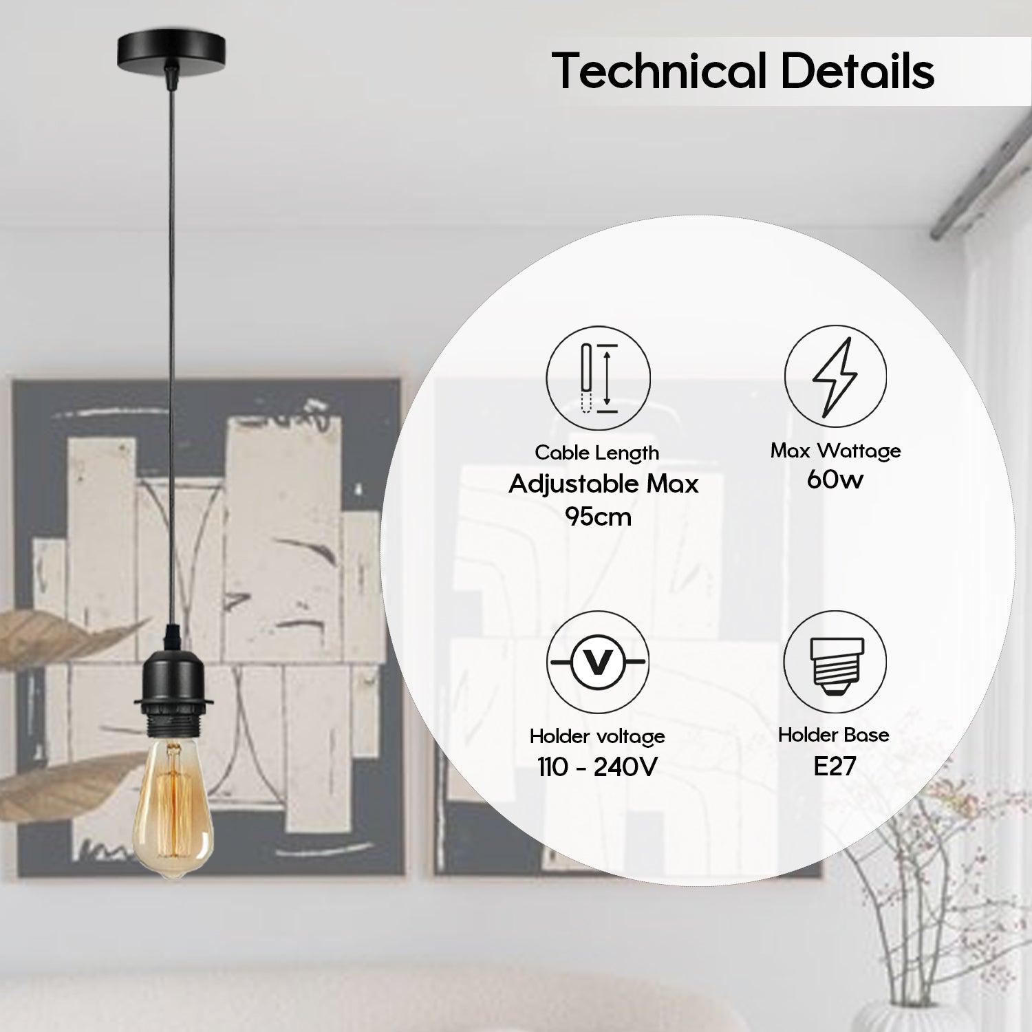 Industrial Pendant Light Fitting: Technical Details