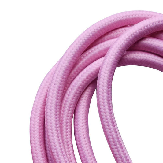 round-lighting-cable-baby-pink-braided-fabric-ledsone