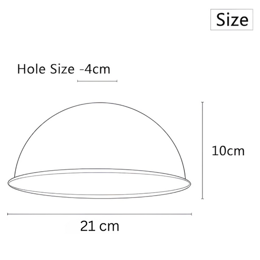 21cm Dome Easy Fit Light Shades Modern Ceiling Pendant E27 B22 Lampshades~1389