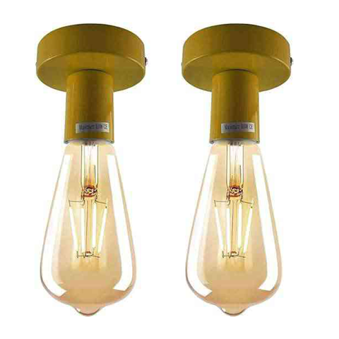 Portalámparas vintage para techo, montaje empotrado, ~5748