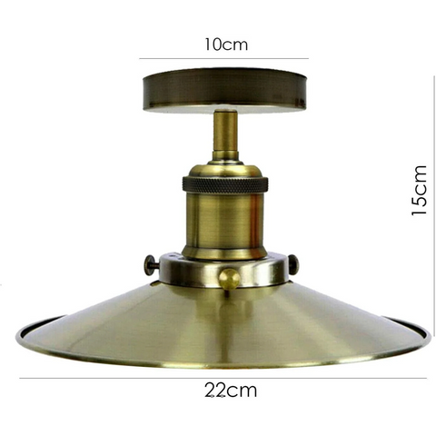 Lámpara de techo moderna de metal - Lámpara semiempotrada ~2202 