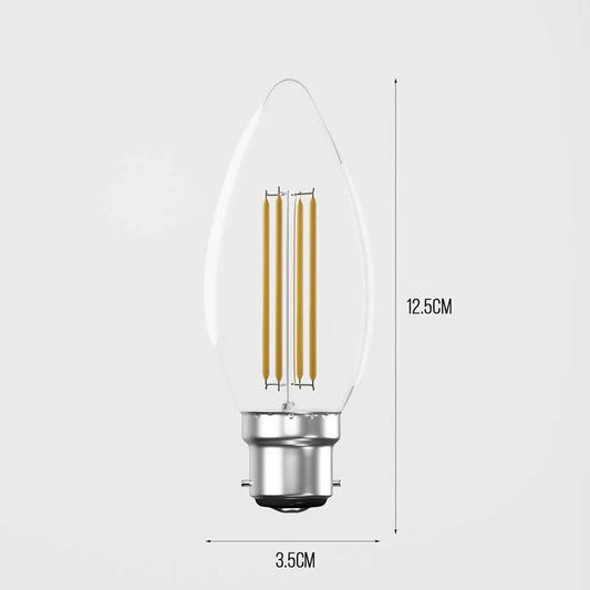 LED Filament Candle B22 Edison Screw LED Bulbs ~5040
