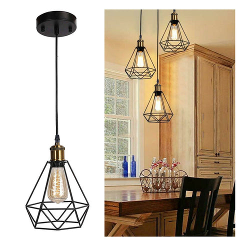 Style Ceiling Light FittingsCage Pendant Shade~4152