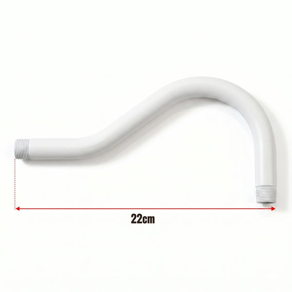 Zwanenhalsbocht buisfitting Metaal 20mm Buitendraad -5653 – Wit