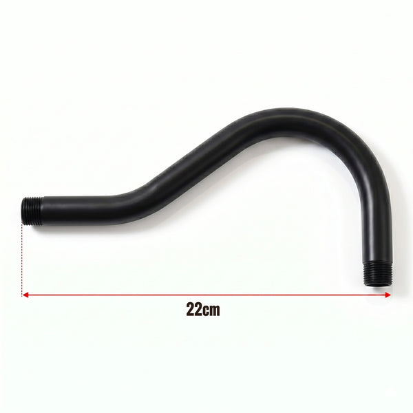Zwanenhalsbocht buisfitting Metaal 20mm Buitendraad -5653 – Zwart