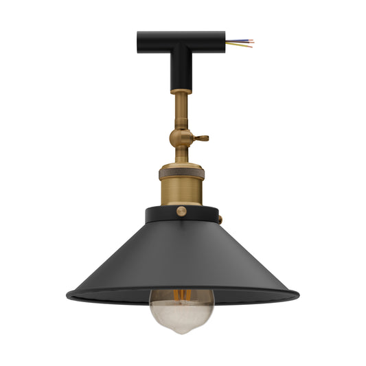 Buisverlichting L &amp; T-connector met E27-armhouder -5643