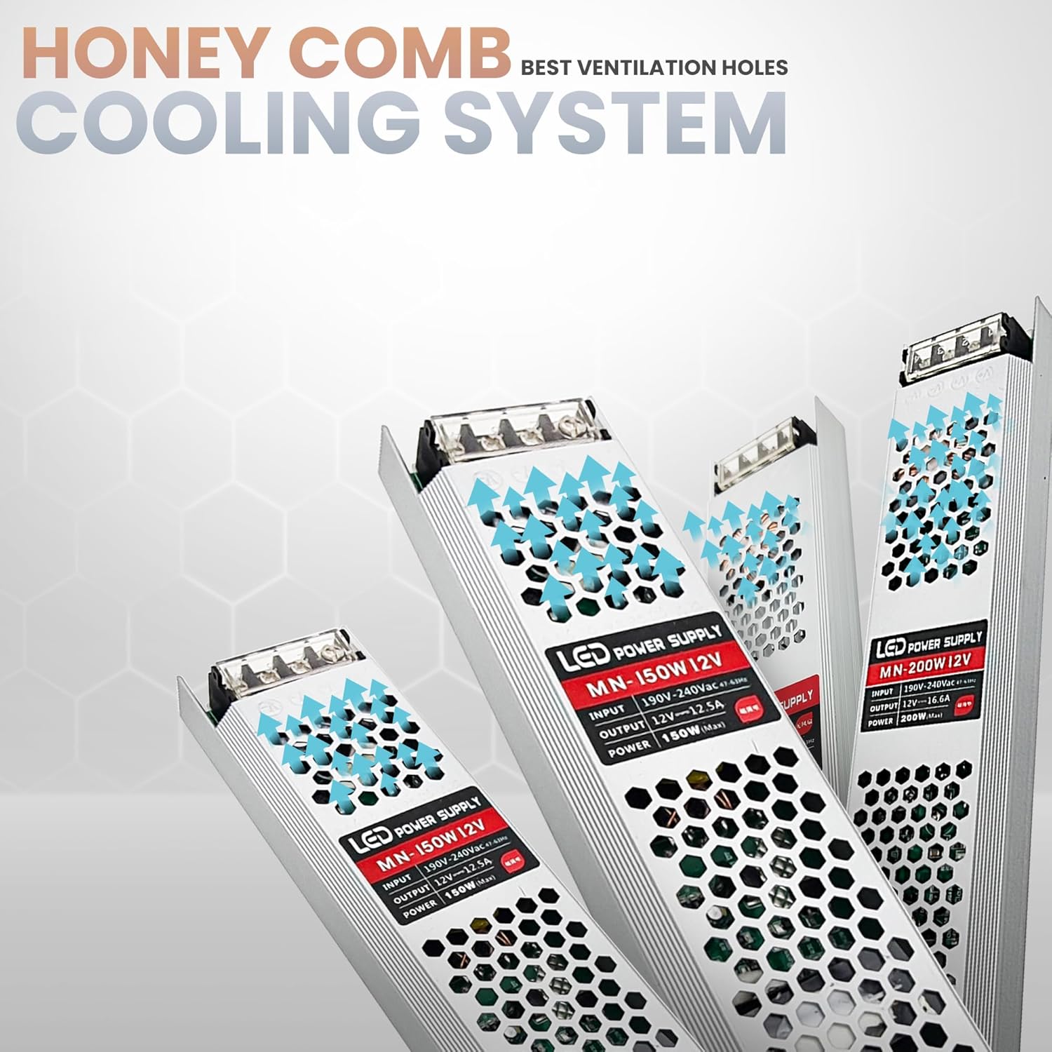 DC 12V power supply slim LED driver IP20 transformer 60-300W power supply constant voltage transformer