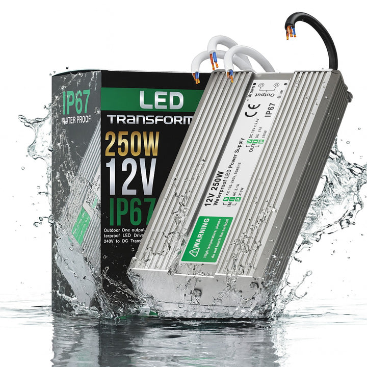 LED Driver 12V 250W Waterproof IP67 Constant Voltage – LEDSone UK Ltd