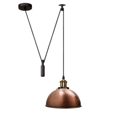 Retro Loft Adjustable Antique Metal Pendant Ceiling Light ~1133