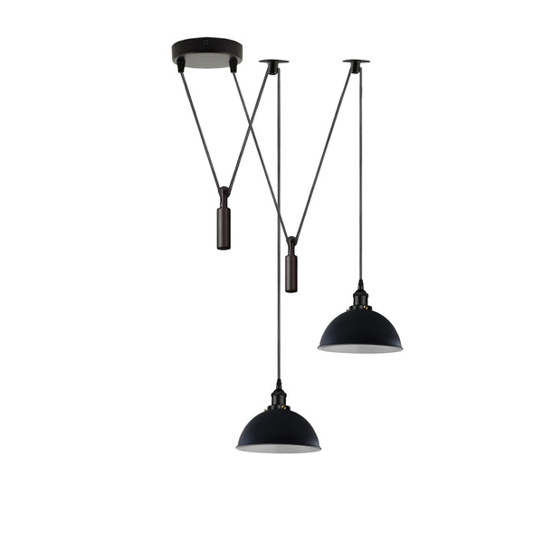 2 hoofdlampen plafond hanglamp verstelbare snoerkap~5034 – Ja