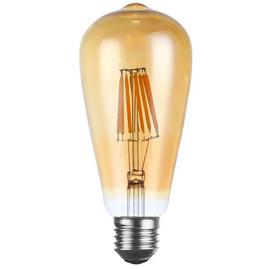 Vintage LED E27 ST64 8W Bulb Dimmable Filament Light Bulb Lamp Squirrel Cage~3088