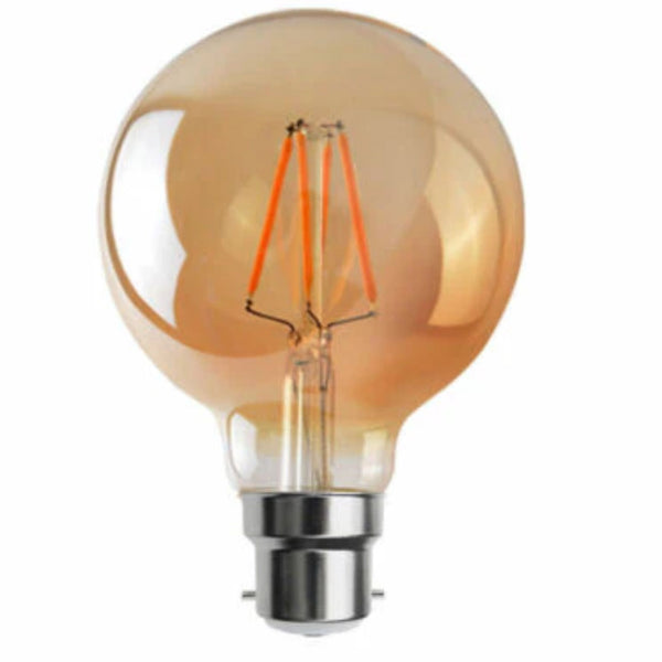 Vintage LED Bajonet G95 Filamentlamp 4W B22 Edison Decoratieve Lamp ~3080 – Pakket 1