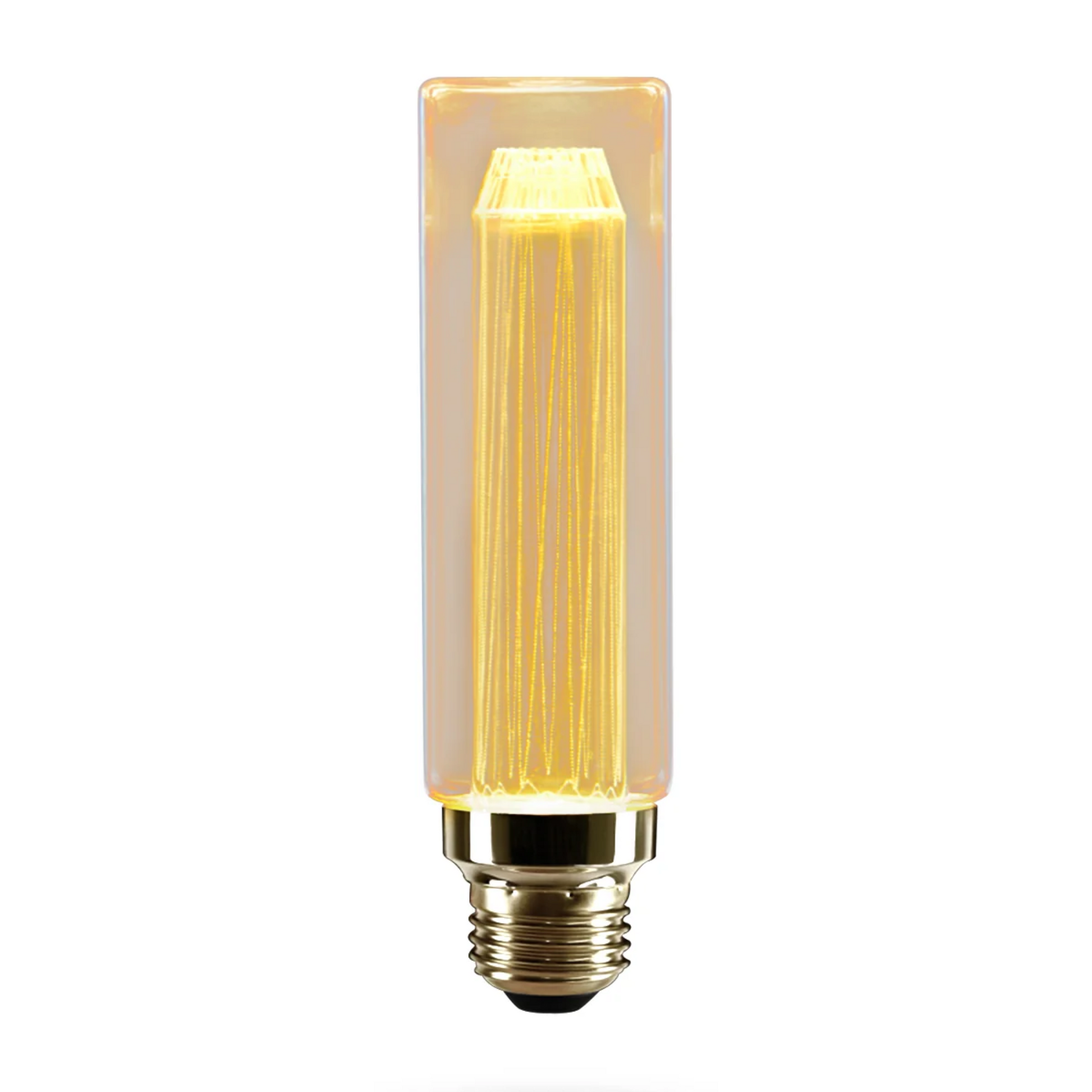 Vintage E27 3W Edison Tubular Light Bulbs Amber Glass,Decorative Bulbs~5066