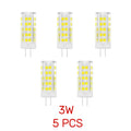 G4 Cool White 28D 3W/ 51D 5W  straight pin corn Lamp AC 220V LED Bulb~5037