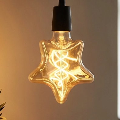 Vintage LED Edison-lamp 4W E27 Decoratieve lamp Niet dimbaar ~5614 – Sterlamp