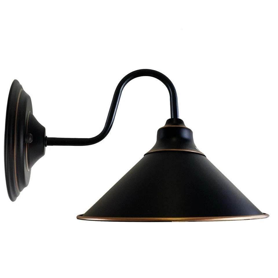 industrial wall lamp vintage metal wall light black wall sconce E27 wall fixture retro metal lamp