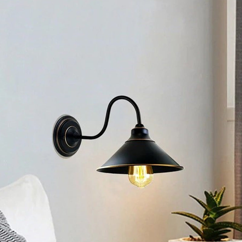 industrial wall lamp vintage metal wall light black wall sconce E27 wall fixture retro metal lamp UK